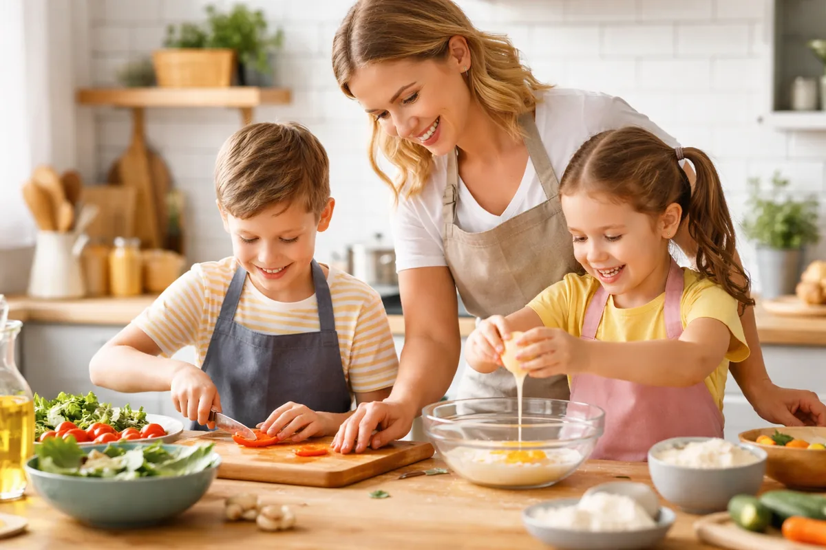 Les astuces pour cuisiner avec des enfants en toute sécurité