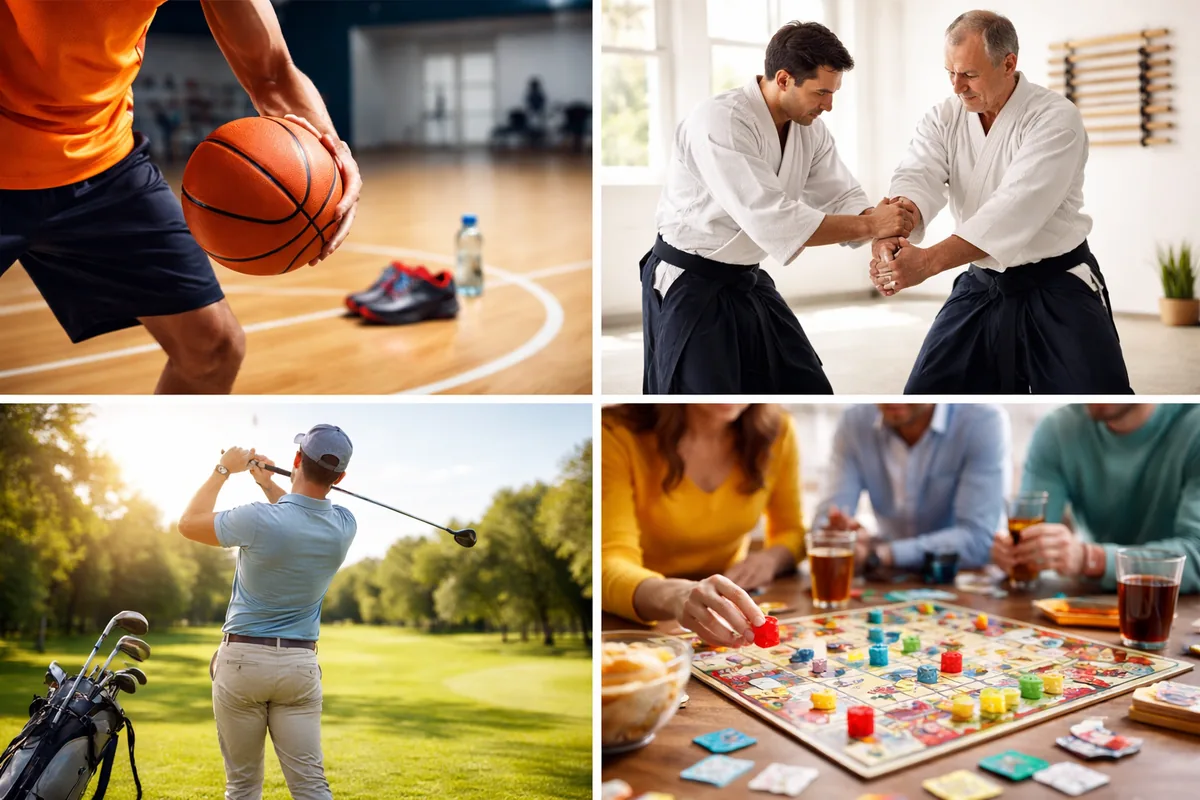 Comment choisir un loisir sportif diversifié entre basket, aïkido, golf et jeux de société