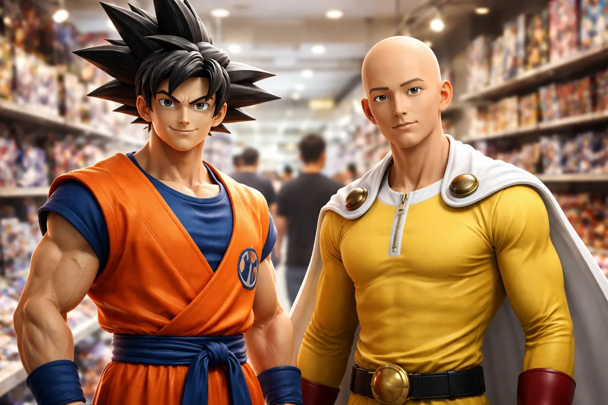 Comment Goku et Saitama se comparent-ils en termes de popularité dans les animes ?